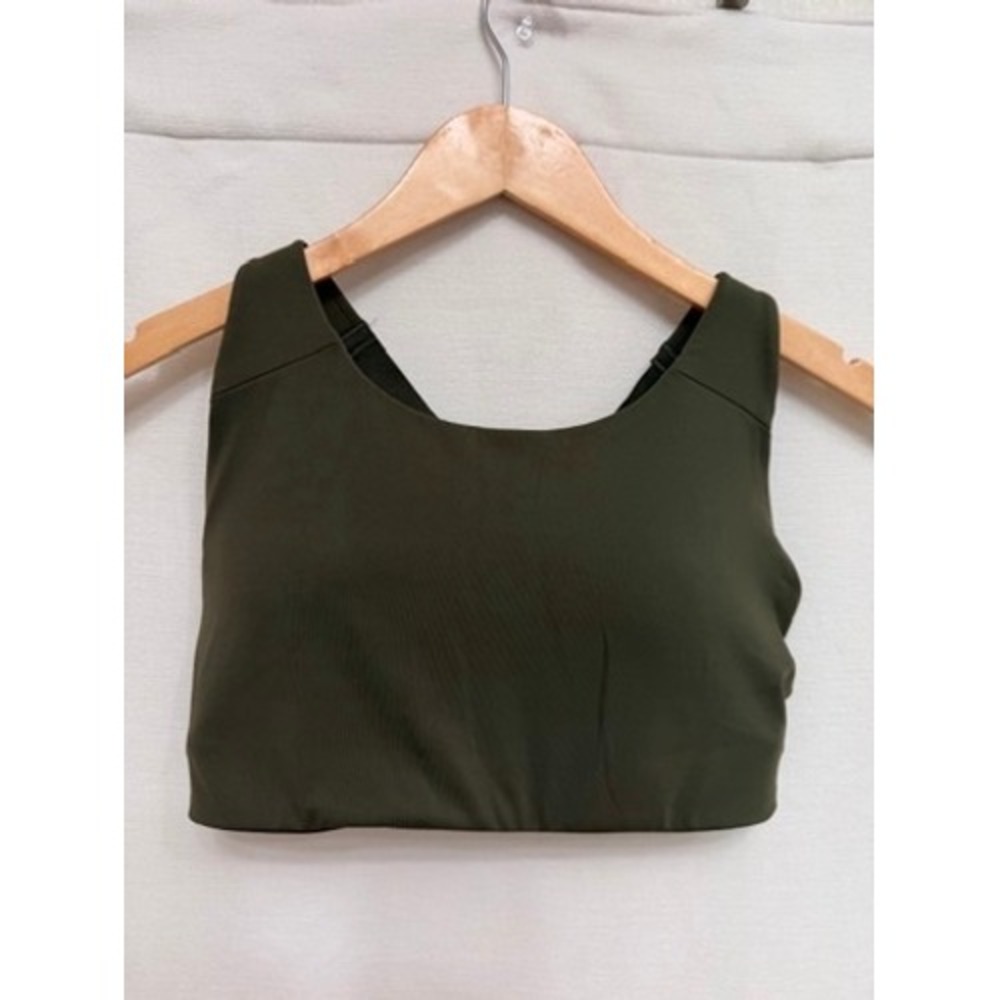 Patagonia Active Mesh Bra 32135 Pine Green Padded Sports Bra Small